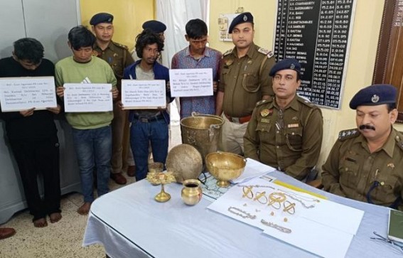 Four thieves arrested by East Agartala Police Four thieves arrested by East Agartala Police